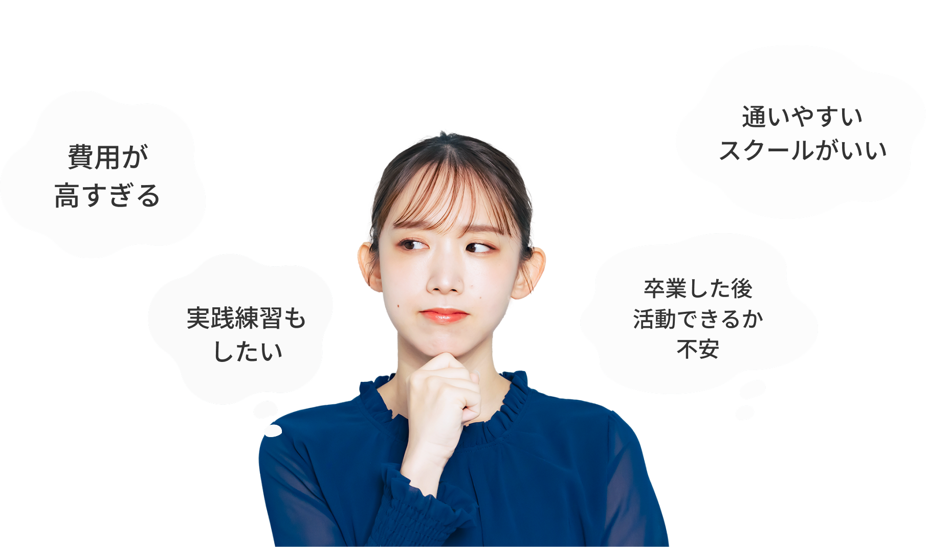 こんなお悩みありませんか?費用が高すぎる。実践練習もしたい。
